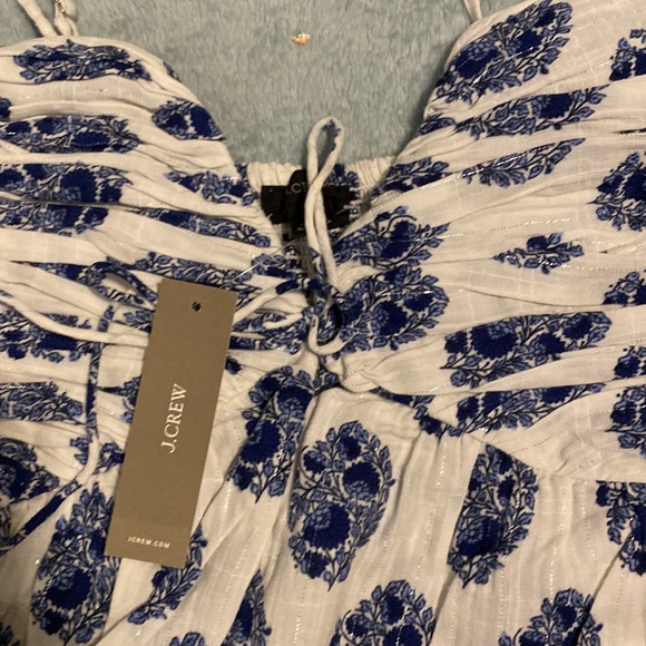 J Crew Blue Patterned Cami - Picture 2 of 3